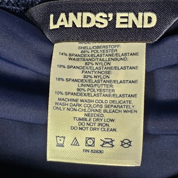 Lands' End Navy Quick Dry Plus Size 26W 11" Swim Shorts #50598 - Picture 10 of 11